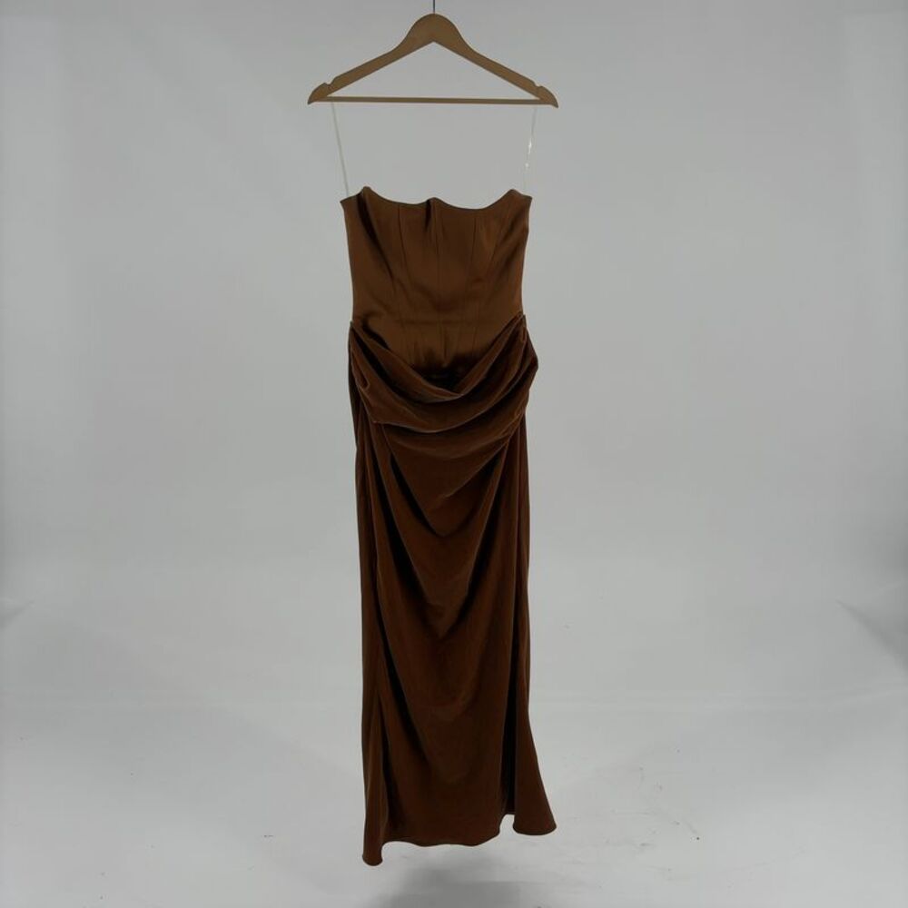 House of CB Draped Toffee Persephone Dress